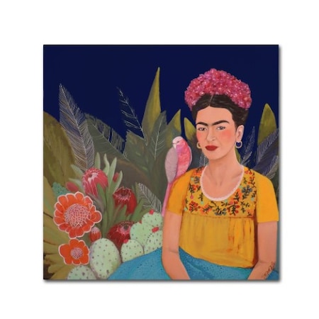 Sylvie Demers 'Frida A Casa Azul Revisitated' Canvas Art,14x14